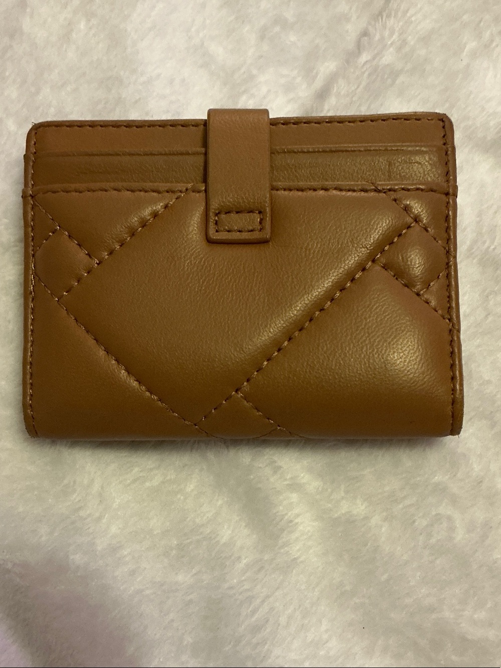 Kurt Geiger Quilted Leather Wallet in Tan NWOT’s - Picture 2 of 4